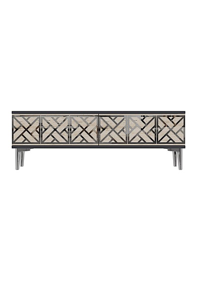 Tsa1238ats - Arextv120 Tv Stand, Tv Sehpası Antrasit - Traverten - Sılver 120cm Tsa1238ats - Arextv120 Tv Stand, Tv Sehpası Antrasit - Traverten - Sılver 120cm
