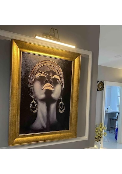 Sarjlı Led Flüt Resim Aplik 6w 3200k Gün Işığı 35cm Duvar Tipi Ayna/tablo Üstü Dekoratif Işık Ip20 Iç Mekan Kullanım Gold