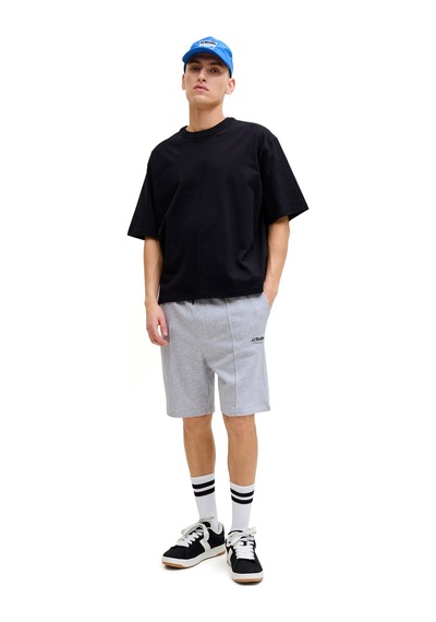 Jack & Jones Jpstkane Soho Sweat Short A Grı Mel Erkek Şort 000000000102684561 Gri