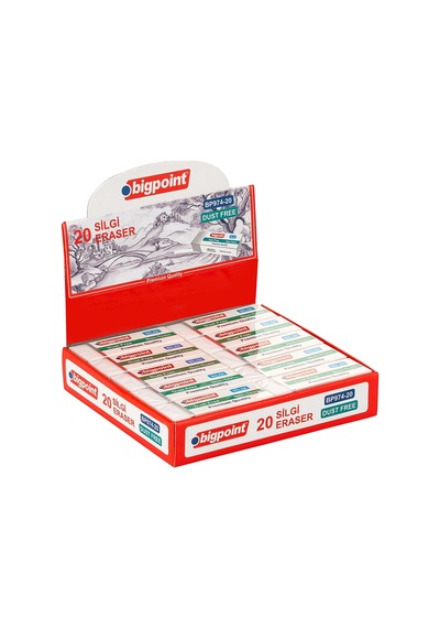 Bigpoint Dust-Free Silgi Beyaz - Büyük Boy 20'li Kutu