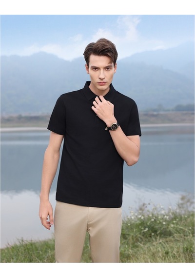 New Performance Premium Polo T-shirt %72,8 Pamuk %27,2 Polyester Siyah