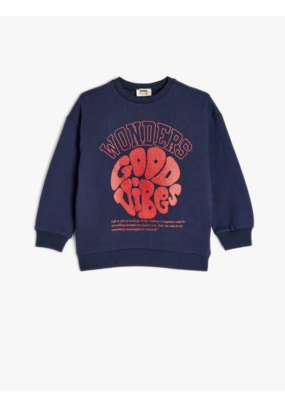 Koton Slogan Baskılı Uzun Kollu Bisiklet Yaka Pamuklu Sweatshirt Lacivert 5wkg10618ak Lacivert Koton Slogan Baskılı Uzun Kollu Bisiklet Yaka Pamuklu Sweatshirt Lacivert 5wkg10618ak Lacivert