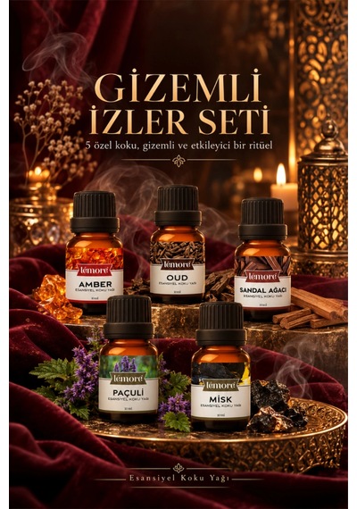 Gizemli İzler Seti 5 Li Esansiyel Koku Yağı Difüzör Ve Buhurdanlık Esansı Çok Çeşitli