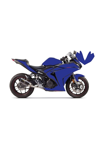 Yamaha Yzf R25 Kırmızı Parçalı Full Tek Renk Lacivert Kaplama