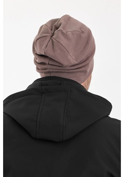 Erkek Termal %100 Pamuklu Soft 2 Stil 1 Arada Bere Premium Cuts Serisi - Standart / Kahverengi Kahverengi