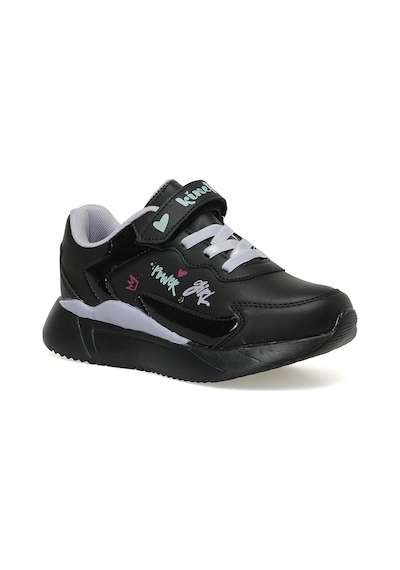 Kinetix Adela 2pr Siyah-lila Kız Çocuk Spor Ayakkabı 001