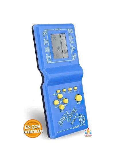 Nostaljik Tetris El Atarisi - Efsane Atari Oyunu, Renkli Kutuda - Kutulu Tetris