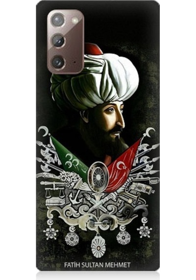 Samsung Galaxy Note 20 Uyumlu Fatih Sultan Mehmet Han Desenli Silikon Kılıf