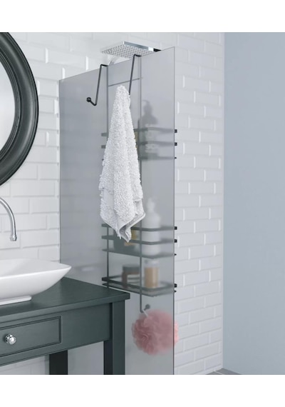 Geseus Üç Katlı Asmalı Banyo Duş Rafı Siıyah Lm580 Siyah