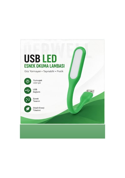 Esnek Usb Led Lamba Powerbank Laptop Ve Pc İçin Taşınabilir Gece Lambası Ve Kitap Okuma Işığı