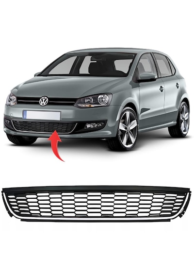 Vw Polo Ön Tampon Orta Izgara Nikelajlı 2010-2014 6r0853671