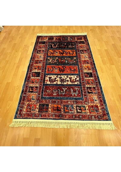 Kadim Motifli 120 X 180 Dijital Baskı Halı Kahverengi