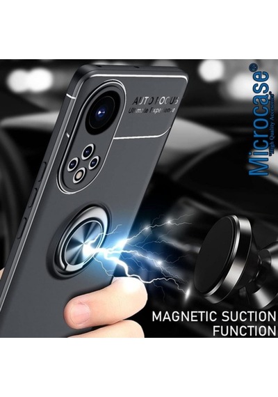 Microcase Honor 50 Focus Serisi Yüzüklü Kilif - Siyah 536337063