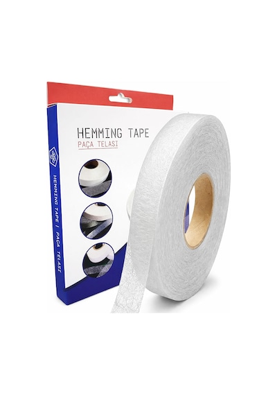 Hayal Tela 2 Cm X 100 M - Çift Taraflı Yapışkan Tela - Şerit Tela - Örümcek Tela - Hayalet Tela - Dikiş Nakış 1