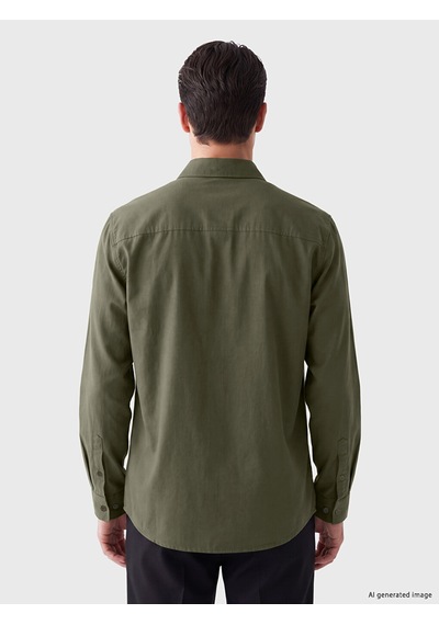 Lcw Eco Haki Regular Fit Oxford Erkek Gömlek