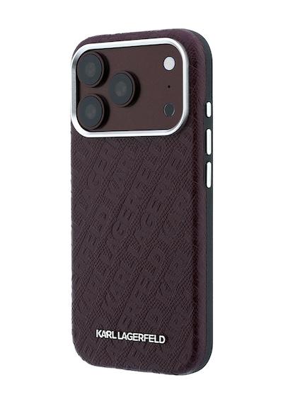 Apple Uyumlu iPhone 18 Pro Max Uyumlu Kılıf Karl Lagerfeld Lisanslı Damgalı Metal Yazı Logolu Grained Kapak Bordo Apple Uyumlu iPhone 18 Pro Max Uyumlu Kılıf Karl Lagerfeld Lisanslı Damgalı Metal Yazı Logolu Grained Kapak Bordo