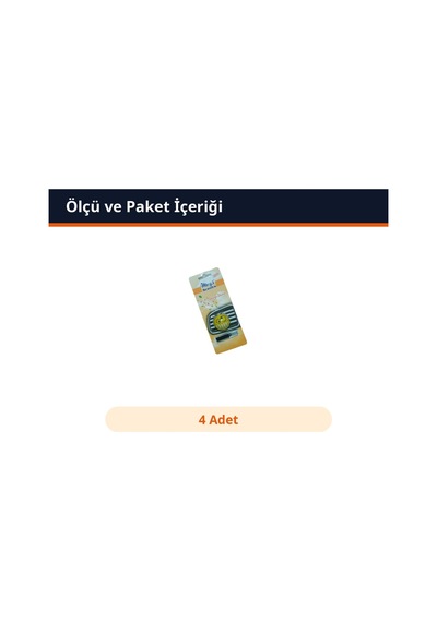 Trobus Oto Kokusu Havalandırma Izgarası Klipsli Mango 4 Adet