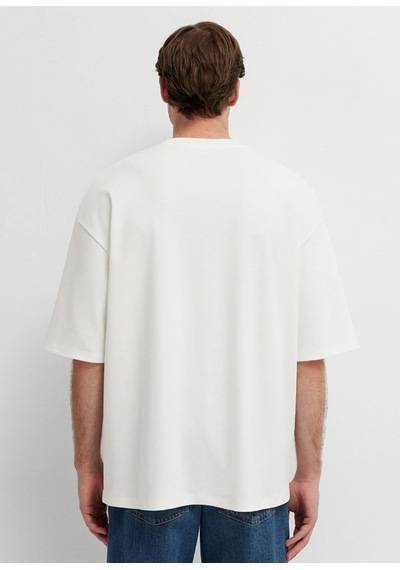 Mavi M0613581-70057 Mavi Baskılı T-shirt Erkek Tişort Beyaz