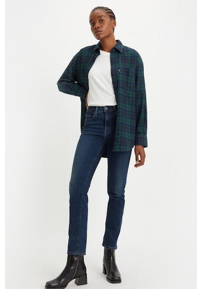 Levi's 724 Yüksek Belli Düz Kot Pantolon-1596 Mavi