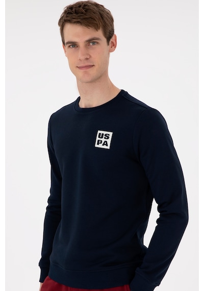 U.S. Polo Assn. Erkek Regular Fit Bisiklet Yaka Lacivert Sweatshirt 50293456-VR033