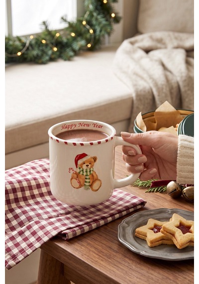 Karaca New Year Yılbaşı Candy Bear Kupa 450 Ml Çok Renkli