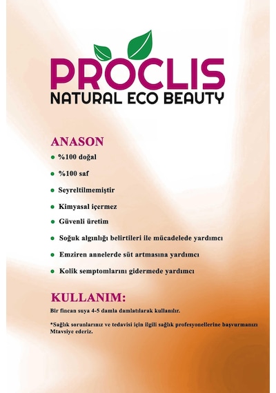Proclis Saf Anason Yağı 2 x 10 ML