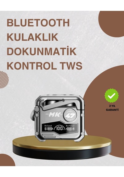 Bluetooth 5.0 Kulak İçi Kablosuz Kulaklık Dokunmatik Kontrol, Düşük Gecikme Model