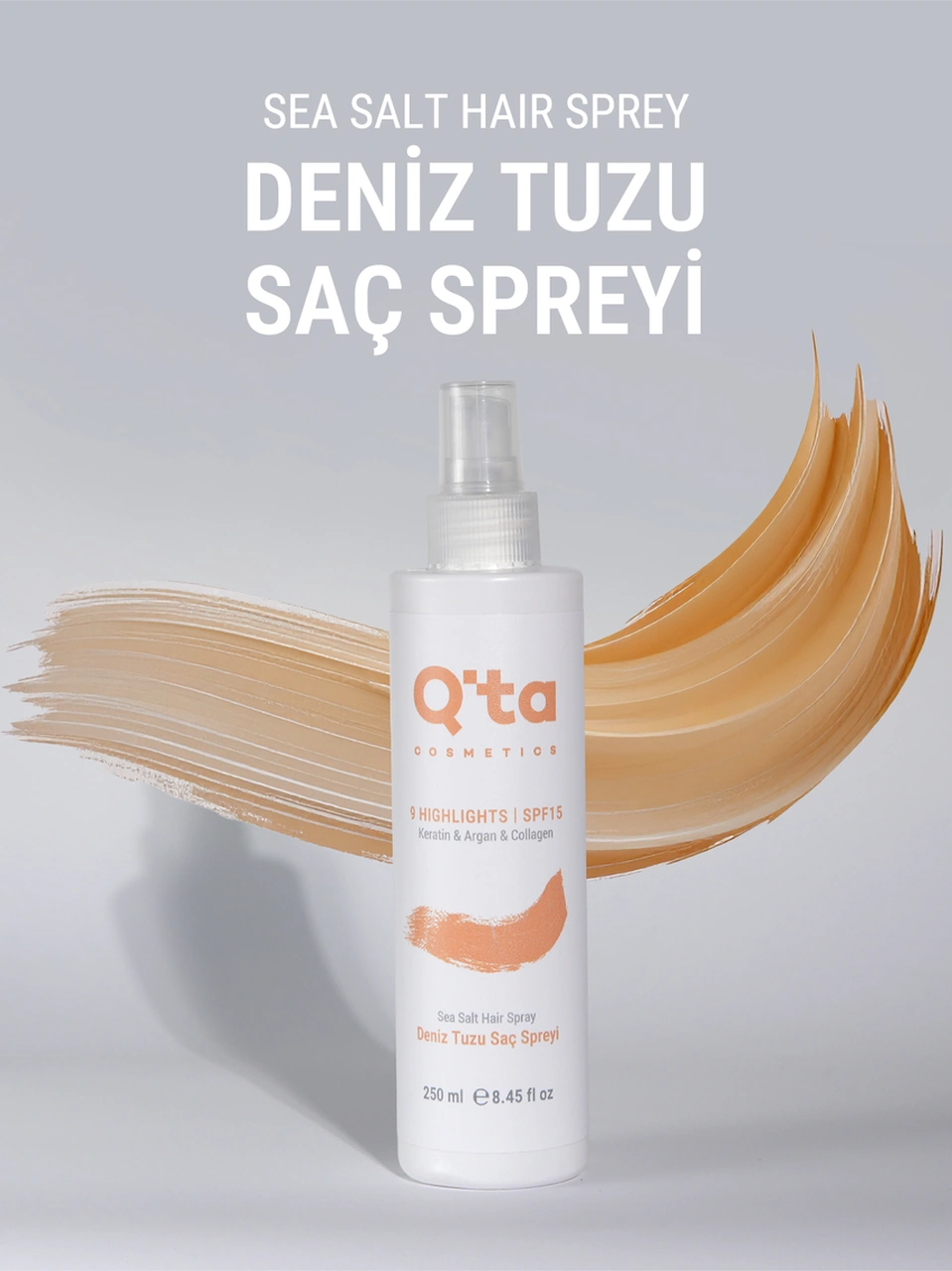 Deniz Tuzu Saç Spreyi - Doğal Dalga Sağlayan Ve Hacim Veren Saç Spreyi - 250 ml