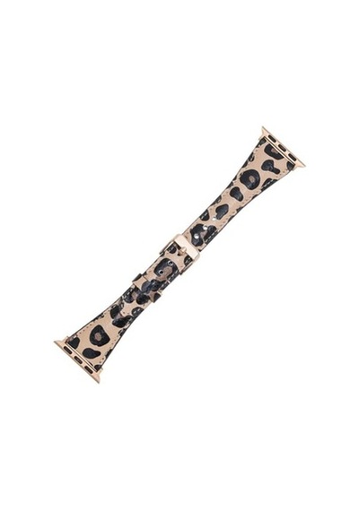 Bouletta Apple Watch Uyumlu Deri Kordon 42-44-45Mm Slim Leopar Ne