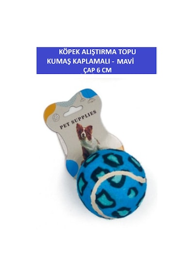 Zetconcept Kumaş Kaplamalı Köpek Alıştırma Topu 6 Cm Çap Dayanıklı - Tenis Topu Sertliğinde