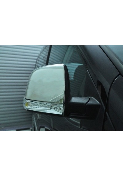 Fiat Doblo Uyumlu 2010-2021 Krom Ayna Kapağı 2 Parça Paslanmaz Çe