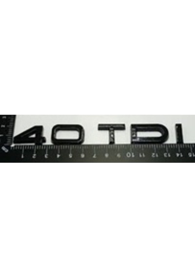 Audi Uyumlu 40 Tdı Siyah Yazı