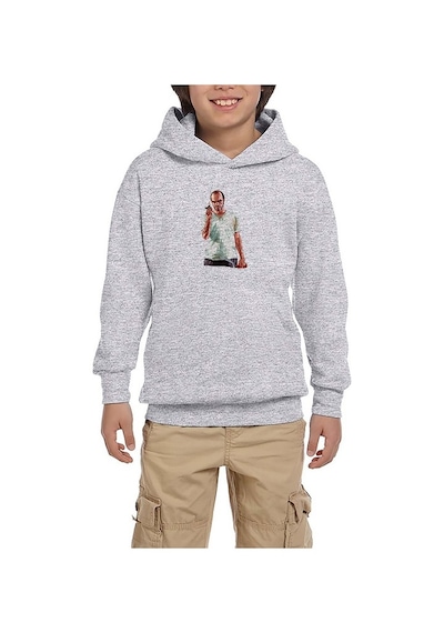 Zepplin Giyim GTA Conspirator Gri Çocuk Kapşonlu Sweatshirt