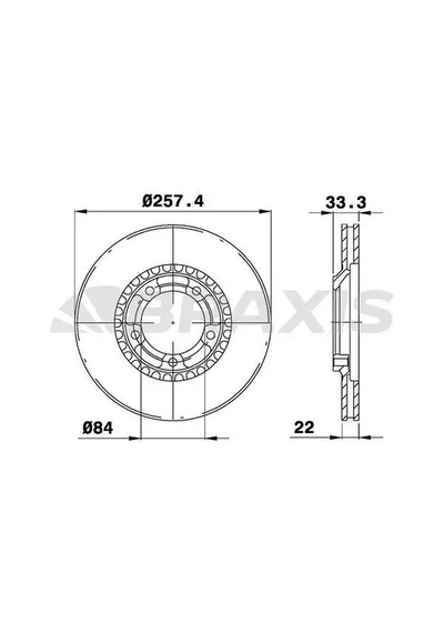 Braxıs Ae0702 Fren Diski On Mb407030 2 Adet