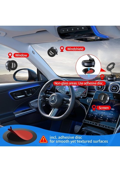 Ga38 Mag-safe İle Uyumlu Ultra Sağlam Vakumlu Mini Araç Telefon Tutucu Ev Spor Salonu Fayans Ayna 2 Mixed