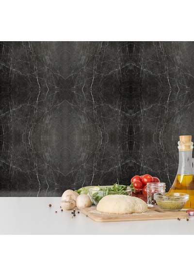 Tink Kendinden Yapışkanlı Mermer Desenli Panel Belgıum Black Desen 82x122 Cm 1 M2 1 Adet