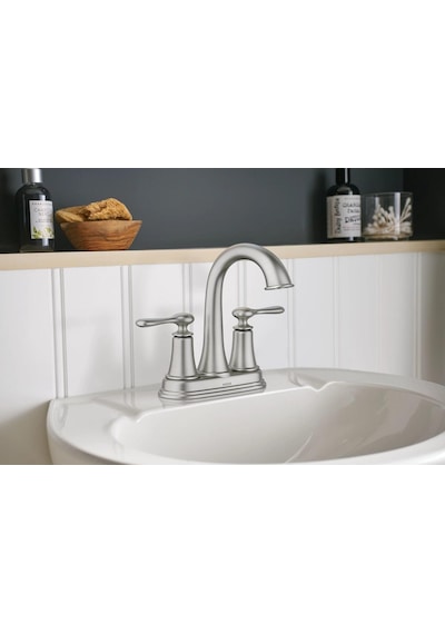 Moen 84092srn Ellicott 4 "lavabo Bataryası, Spot Dirençli Fırçala Diğer
