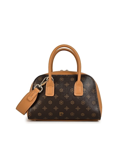 Pierre Cardin 05pc26y16912 Monogram Desenli Ayarlanabilir Askılı Kadın Omuz Çantası Kahve