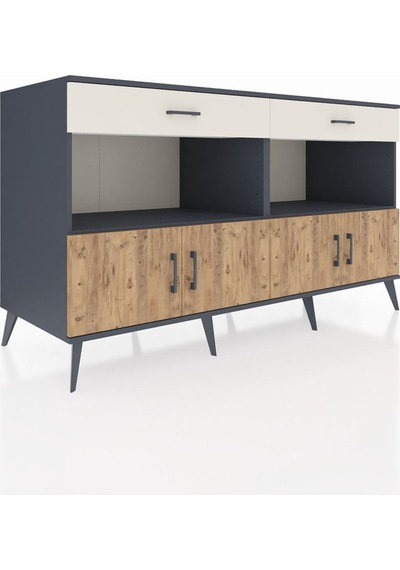 Kronos Konsol 2 Raflı 2 Çekmeceli 4 Kapaklı 176x59x99 Antrasit-ça Antrasit-çam/aytaşı Kronos Konsol 2 Raflı 2 Çekmeceli 4 Kapaklı 176x59x99 Antrasit-ça Antrasit-çam/aytaşı