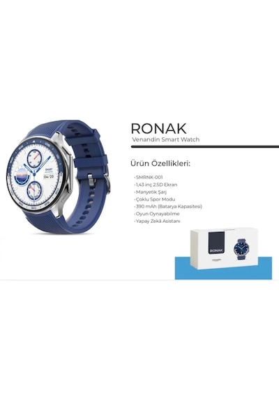 Venandin SMRNK-001 Ronak Akıllı Saat (Distribütör Garantili)
