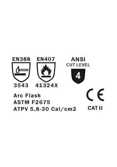 1 Çift Eureka 13-4hfr Elektrik Arkından Koruyucu Ark Eldiveni 10 Numara