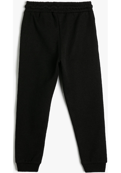 Koton Basic Jogger Eşofman Altı Cepli Beli Bağlamalı Siyah 4skb40016tk 4SKB40016TK999 Siyah