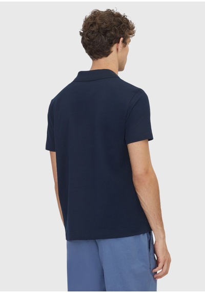 Ramsey Lacivert Fitilli %100 Pamuk T-shirt