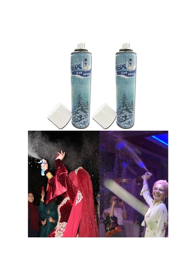 1 Adet Kar Köpüğü Spreyi Eriyen Yılbaşı Parti Köpük Karı Bride