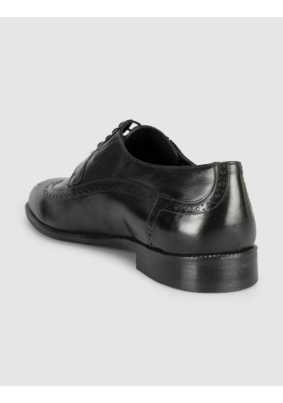 Cabani Siyah Brogue Klasik Ayakkabı