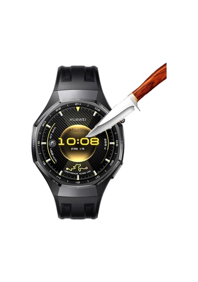 Huawei Watch Gt6 Pro 46mm Uyumlu Kolay Kurulum Aparatlı Temperli Cam Ekran Koruyucu