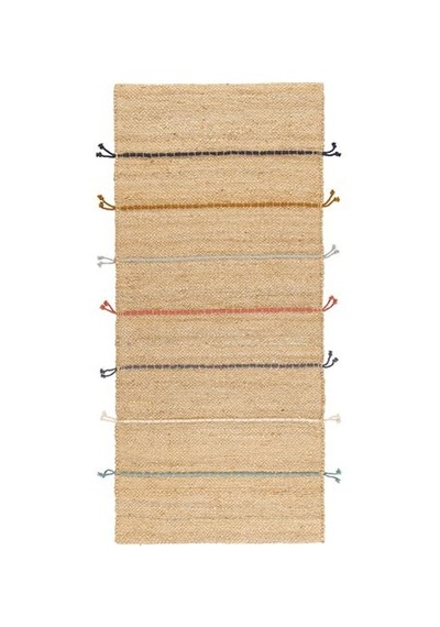 Ikea Raklev El Dokuması Jüt Halı, Natürel-çok Renkli, 70x160 Cm, Dikdörtgen Çok Renkli