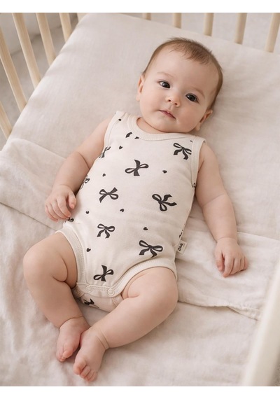 Civil Baby Fiyonk Empirme 1-36 Ay Çıtçıtlı Badi - Bej