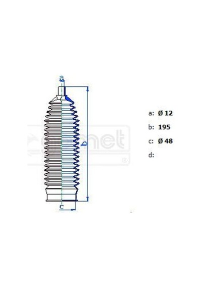 Gomet T9174b Direksiyon Körüğü Fabia Takım 6e0419831 -