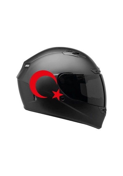 Tek Renk Ay-yıldız Moon-star Helmet Stickers Kask Sticker Etiket Modeli